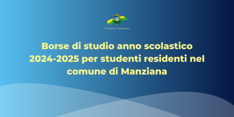 Borse di Studio Manziana - AS 2024/25