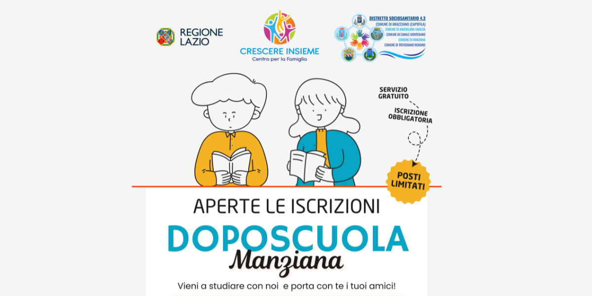 Locandina doposcuola Manziana