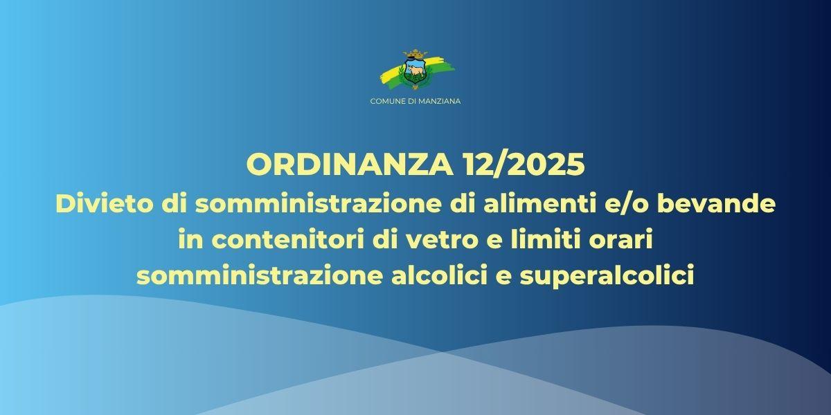 Ordinanza 12/2025