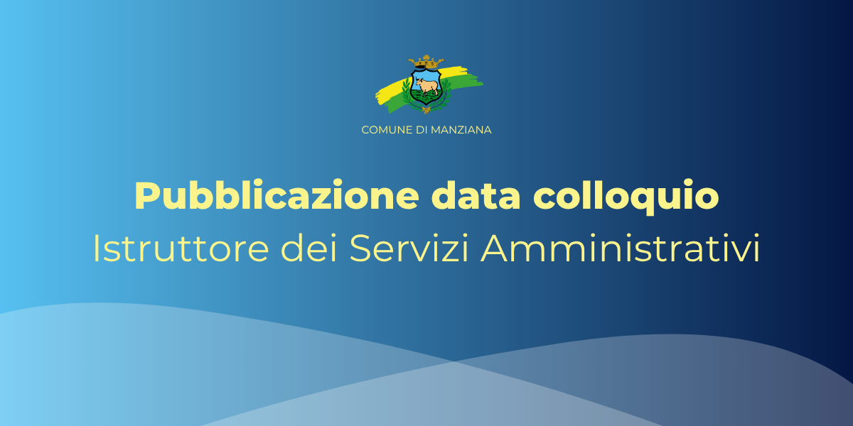 Pubblicazione data colloquio